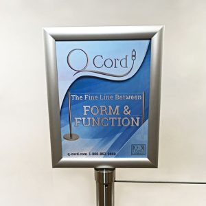 Q-Cord Snap Frame Signage